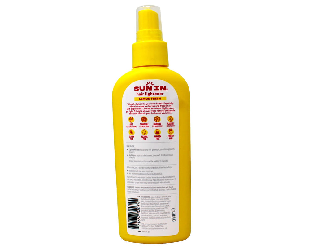Sun-In Hair Lightener Spray Lemon Fresh 4.7 OZ – Buy Packs and SAVE (Pack of 3)