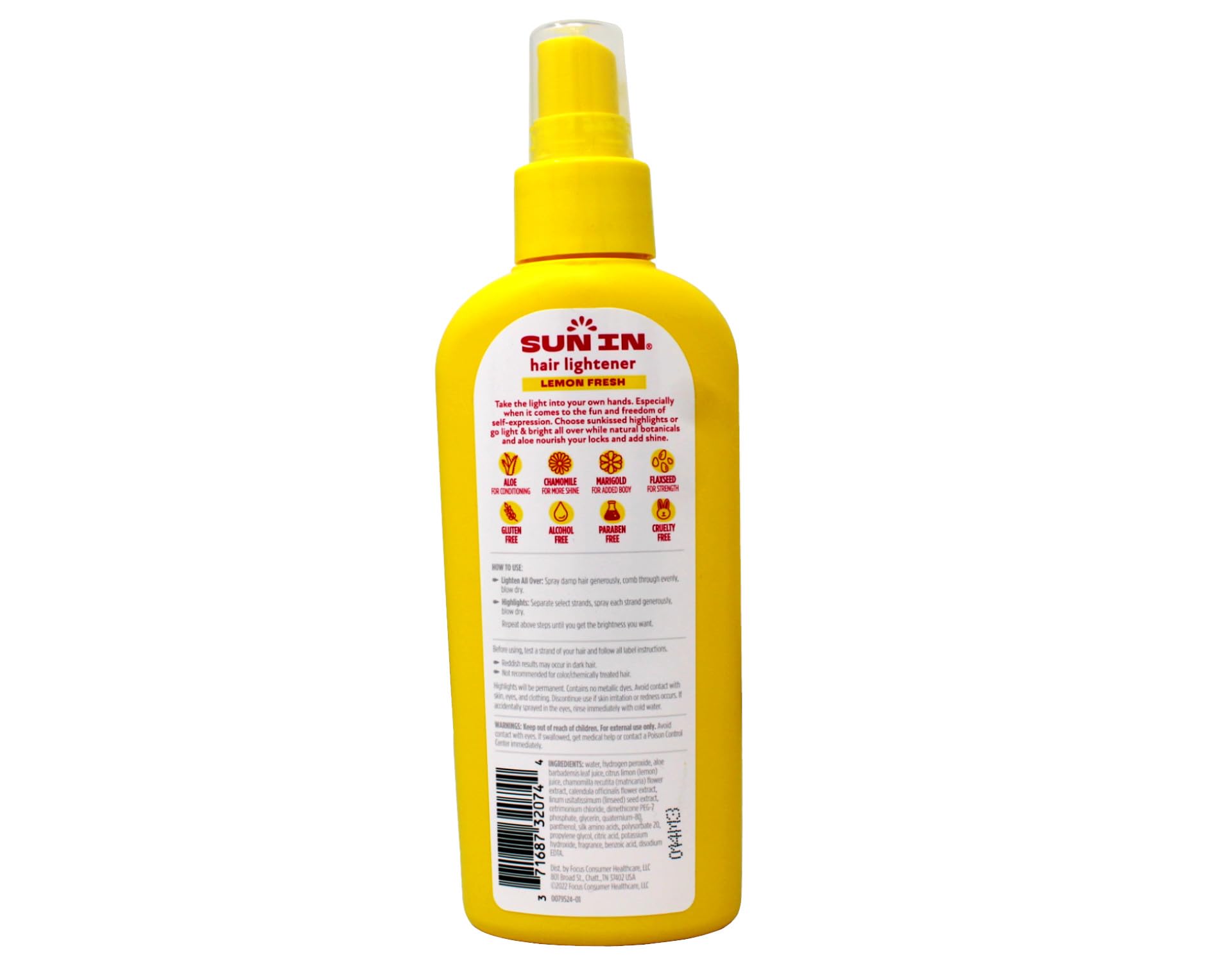 Sun-In Hair Lightener Spray Lemon Fresh 4.7 OZ – Buy Packs and SAVE (Pack of 3)