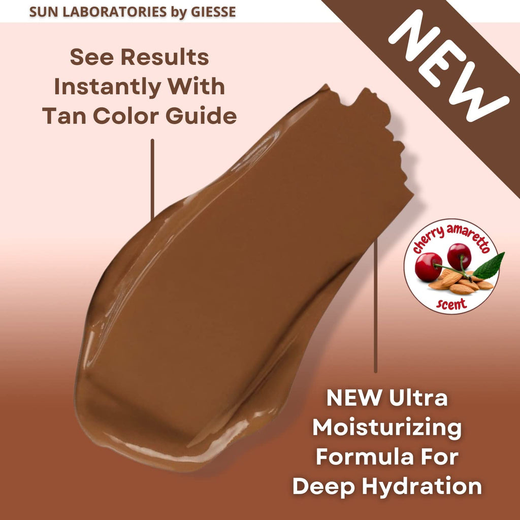 Sun Laboratories by Giesee Dark Sunsation Self Tanner Lotion with Mitt – Very Dark Sunless Tanner