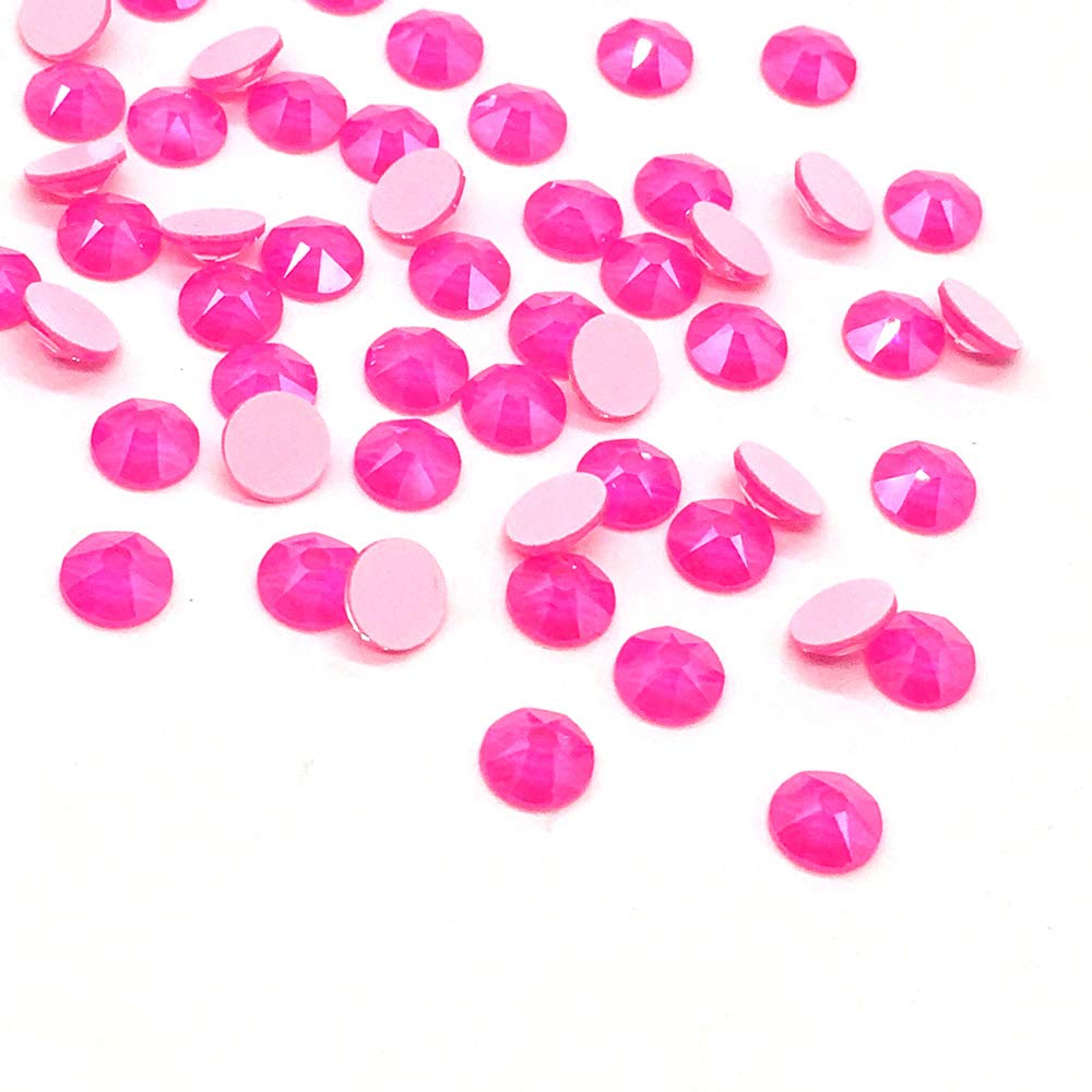 Sun Tangerine 144 pcs Swarovski 2088 Xirius Electric Pink SS16 Flat Backs for Nail Art
