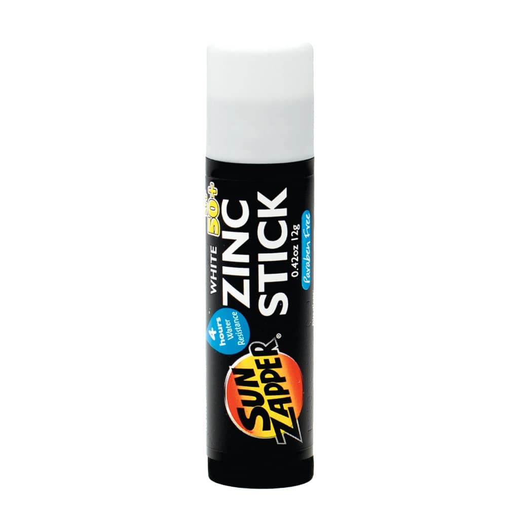 Sun Zapper Zinc Oxide Mineral Sunscreen Stick SPF 50+ – 12g White – Water Resistant