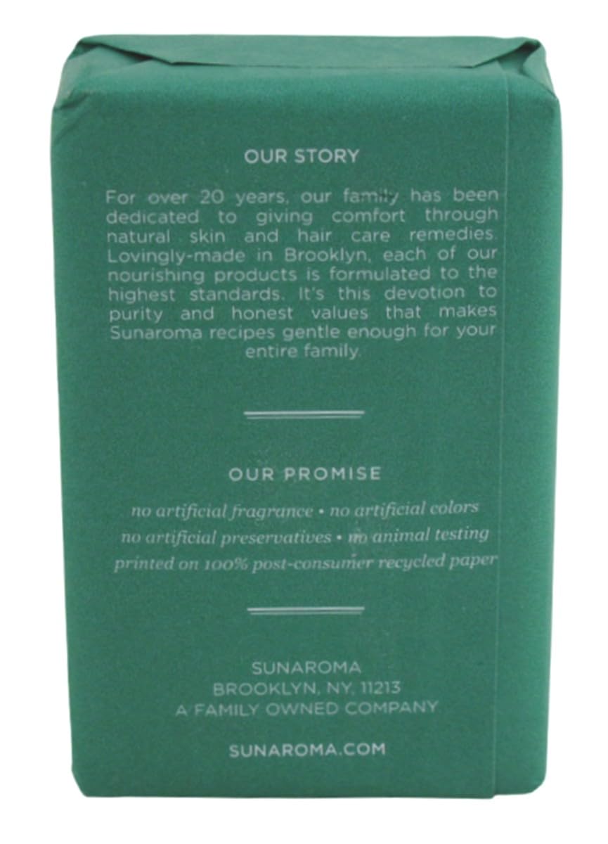 Sunaroma Soap Bar – Eucalyptus with Tea Tree + Ginger, 8 oz (6 Pack)