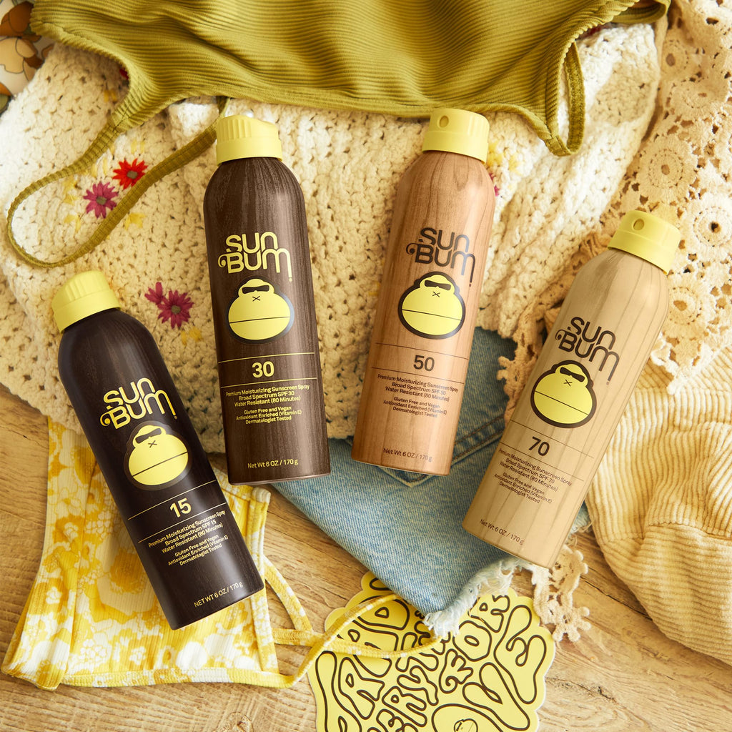 Sun Bum Original Moisturizing Sunscreen Spray SPF 30 — 3 Pack (6 oz each)
