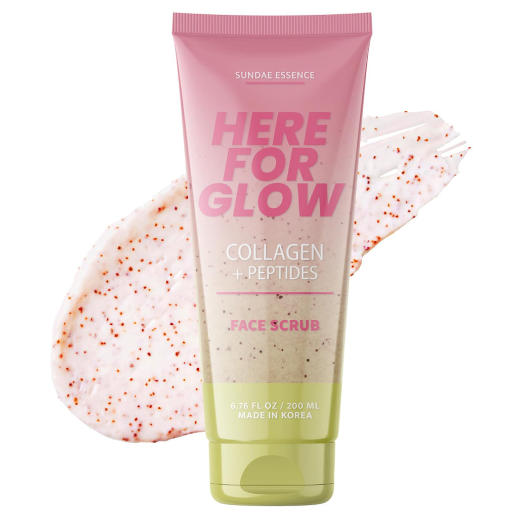 Sunday Essence Face Scrub with Collagen & Peptides – Gentle Exfoliation, Hydration & Wrinkle Care