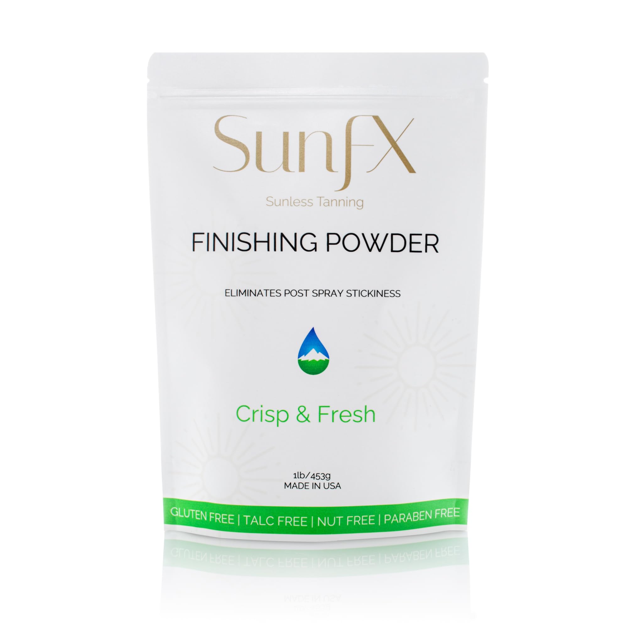 SunFX Post Spray Tan Finishing Powder — Talc Free, Translucent Bronzer Setting Powder, 1lb