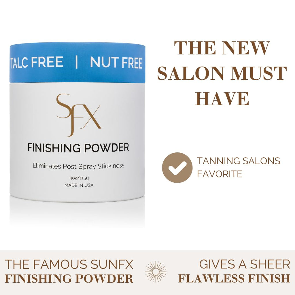 SunFX Post Spray Tan Finishing Powder – Talc-Free Translucent Bronzing Setting Powder (4 oz)