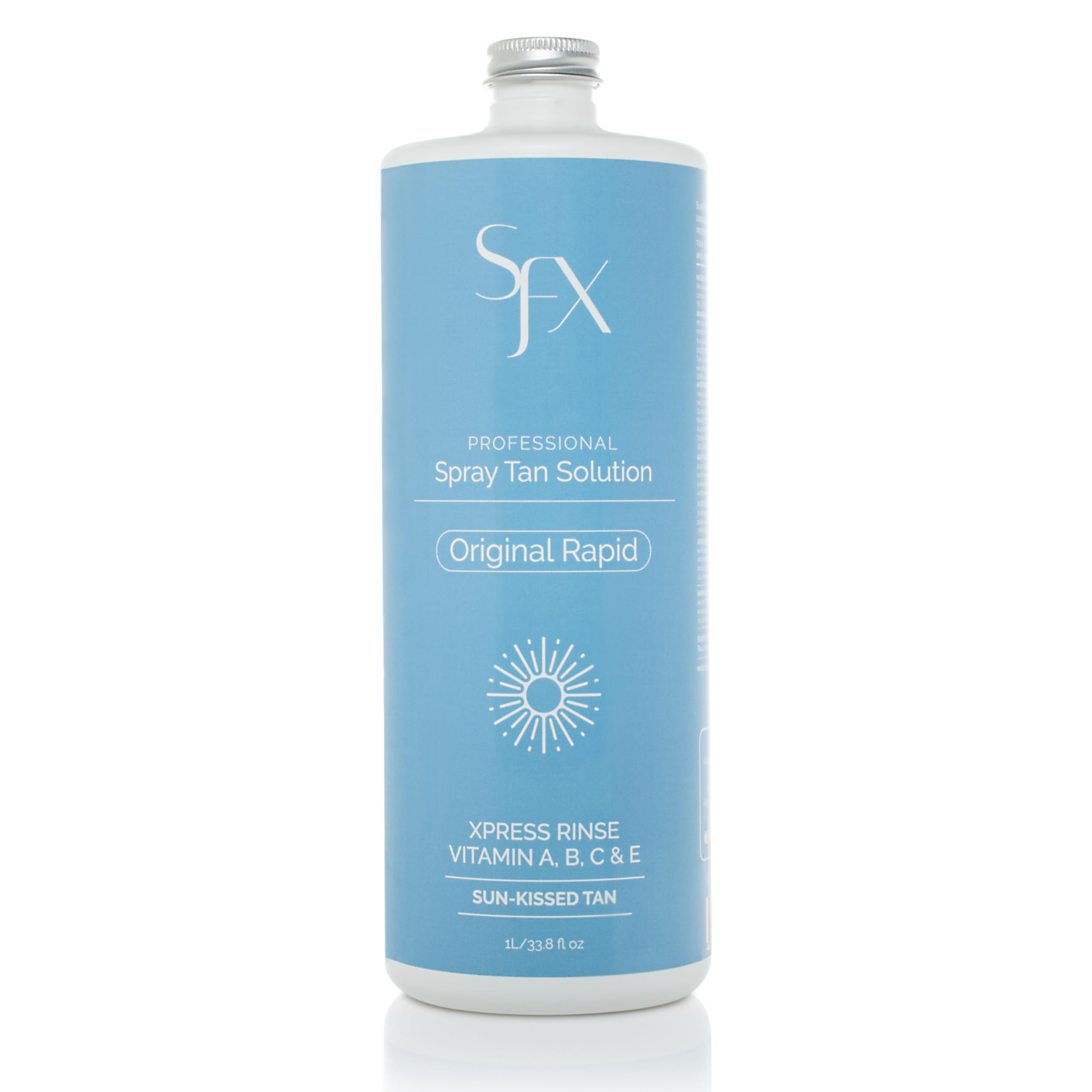 SunFX Rapid All Natural Spray Tan Solution – Dark Summer (1L) | Dry-to-Touch