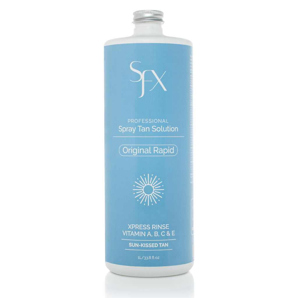 SunFX Rapid - All Natural Rapid Rinse Spray Tanning Solution | 1L / 33.8 fl oz