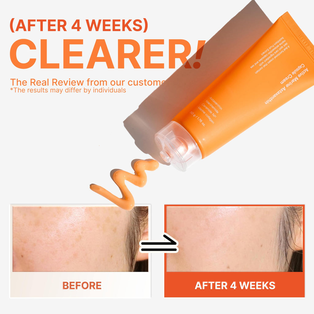 SUNGBOON EDITOR Active Marine Astaxanthin Capsule Cream – Brightening Facial Moisturizer 50ml