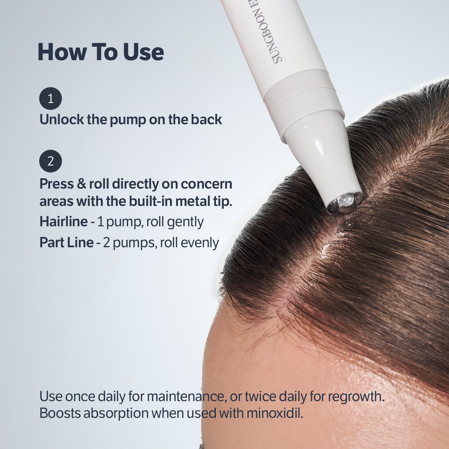 SUNGBOON EDITOR Deep Collagen Retinol Scalp Serum | Roll-On Hair Growth & Thickening