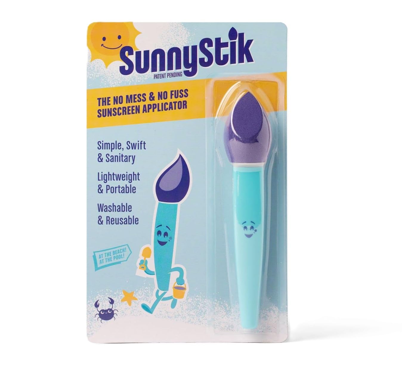 SunnyStik: Kid-Friendly No-Mess Sunscreen Applicator with Tulip-Shaped Connector