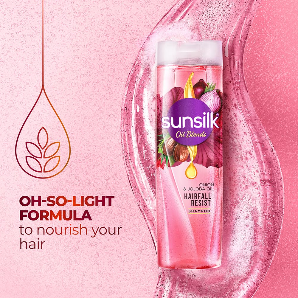 Sunsilk Onion & Jojoba Oil Shampoo - For Strong & Long Hair - 370ml