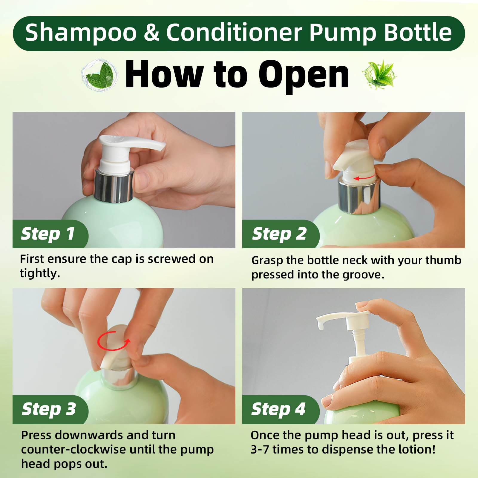 Sunspeak Rosemary Hair Growth Shampoo & Conditioner Set – Thickness, Anti-Hair Loss, Tea Tree Mint Biotin