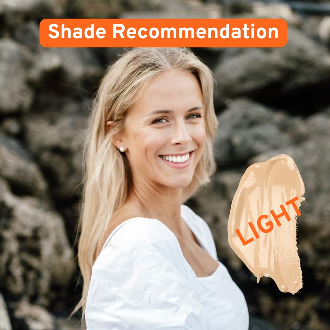 Suntegrity Tinted 5 in 1 Mineral Sunscreen SPF 30 for Face - Light | Physical UVA/UVB Protection | Safe for Sensitive Skin