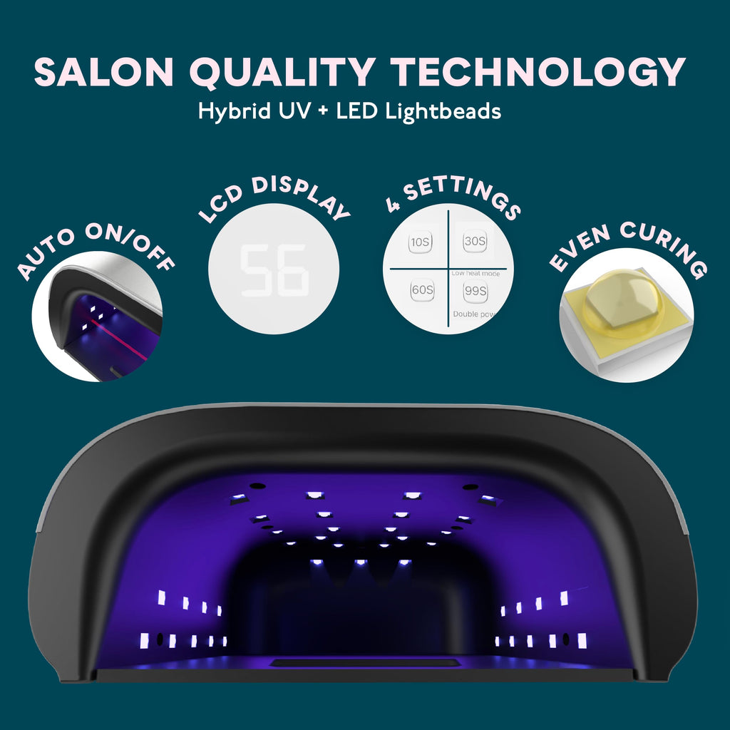 SUNUV SUN3 Professional UV Nail Lamp – 39 LEDs, Dual-Wavelength 365/405nm, 4-Timer & Auto Sensor
