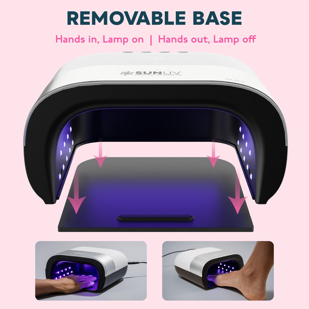 SUNUV SUN3 Professional UV Nail Lamp – 39 LEDs, Dual-Wavelength 365/405nm, 4-Timer & Auto Sensor