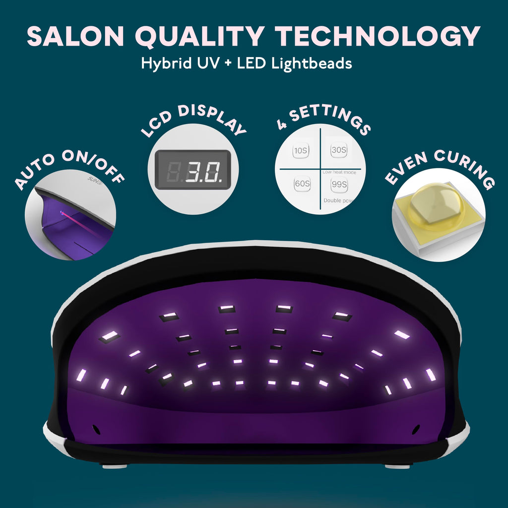 SUNUV SUN4 UV/LED Nail Lamp – 36 LEDs, 4 Timers, LCD Display | Home Salon