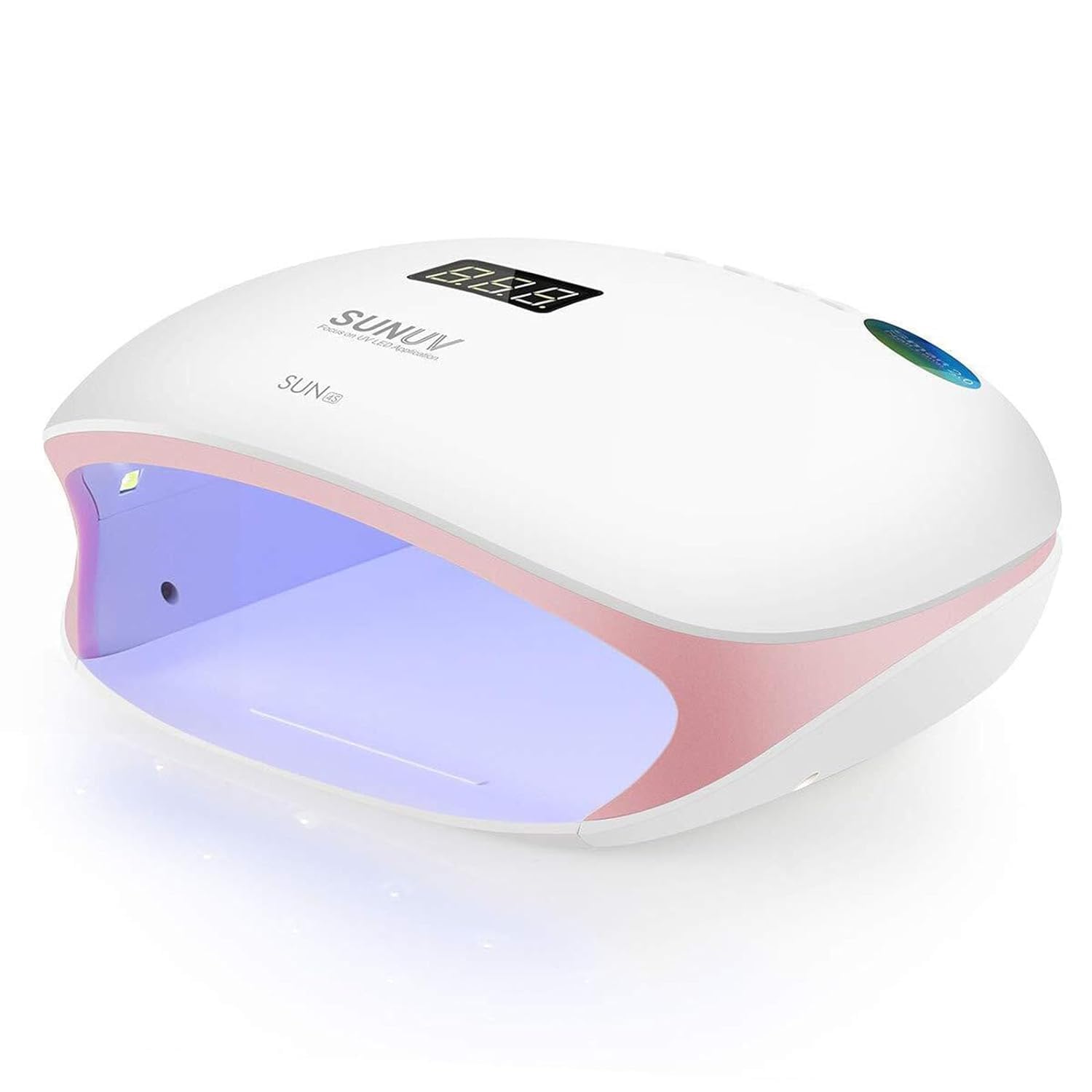 SUNUV SUN4S Pink LED UV Nail Light – 4 Timer Settings, LCD Display, Removable Base