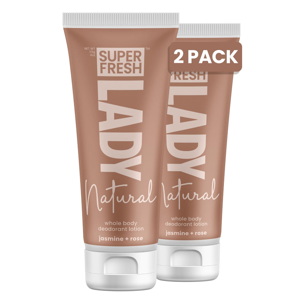Super & Fresh Co. Lady Parts Aluminum-Free Natural Deodorant – Jasmine Rose, 2 Pack