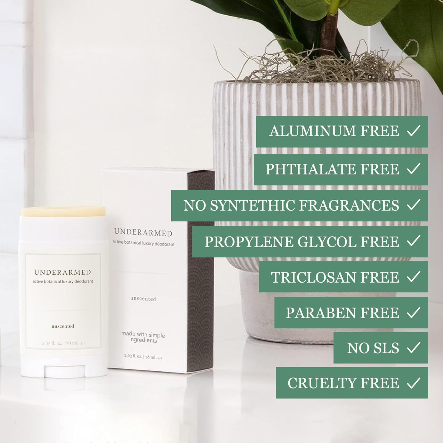 Underarmed Lavender + Eucalyptus Aluminum-Free Deodorant | Super Natural Goods