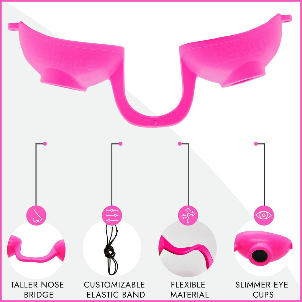 Super Sunnies EVO FLEX Tanning Bed Goggles – Red Light Eye Protection, FDA Compliant