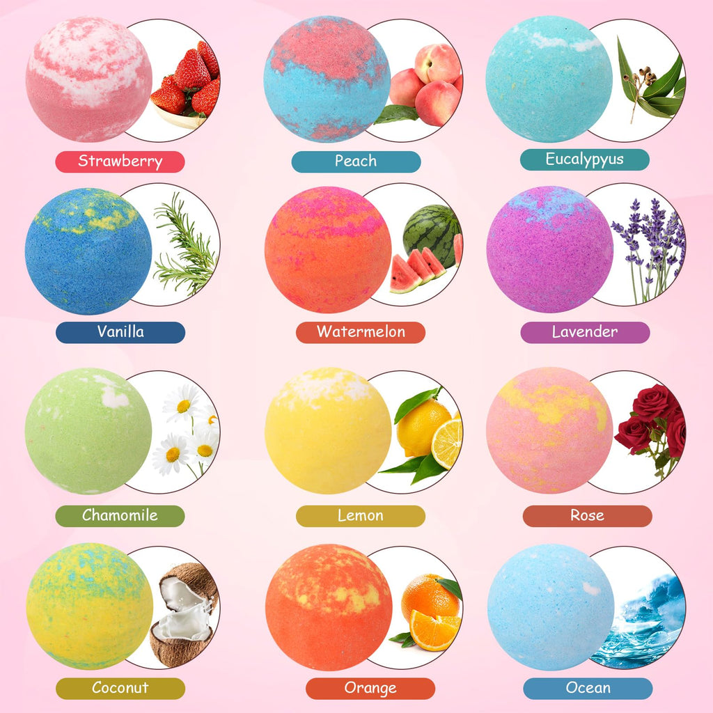 SUPERGFS Princess Inside Bath Bombs for Kids – Organic Colorful Bubbles with Jewelry Surprise