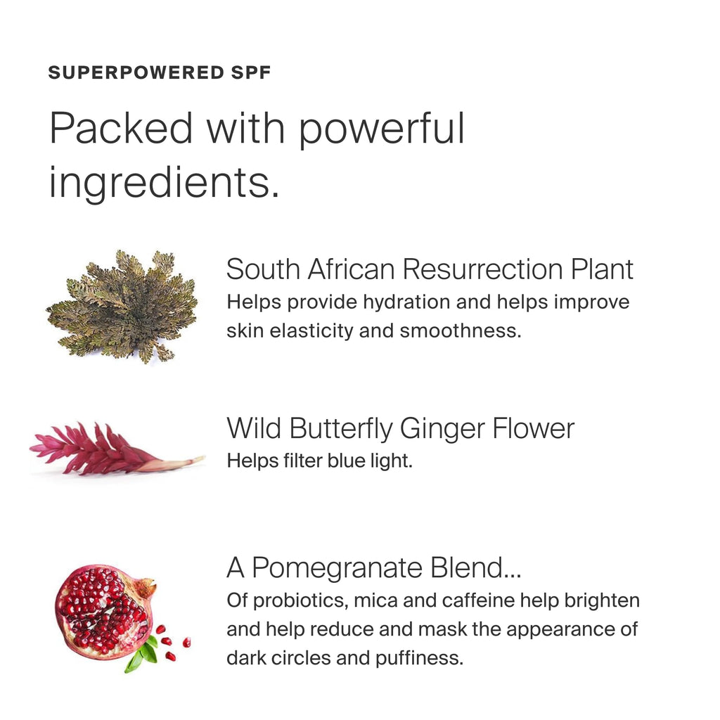 Supergoop! Bright-Eyed Mineral Eye Cream SPF 40 PA+++ — Hydrating & Illuminating Eye Treatment (Pack of 2)