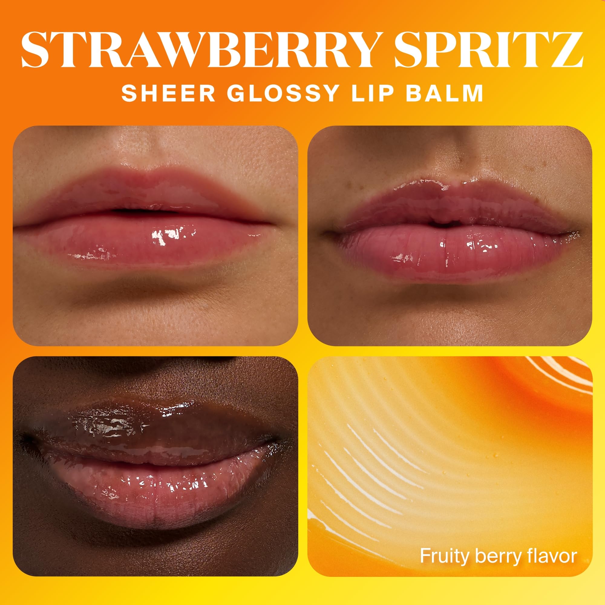 Supergoop! Glow Gloss SPF 40 Lip Balm – Strawberry Spritz, Sheer Coral Tint