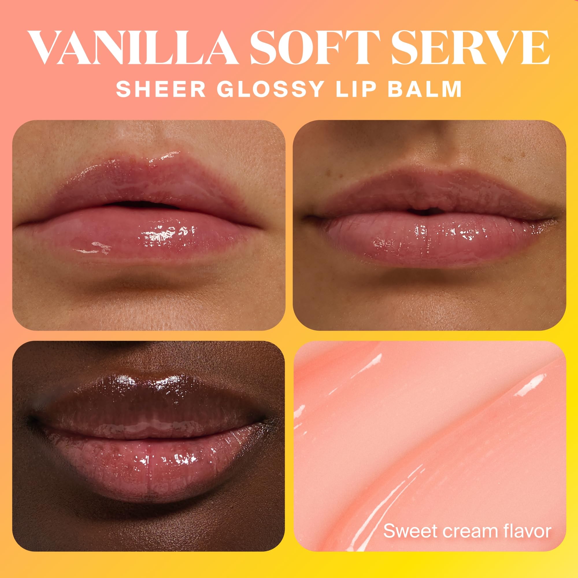Supergoop! Glow Gloss SPF 40 Lip Balm Trio – Vanilla Soft Serve, Strawberry Spritz & Pink Peppermint