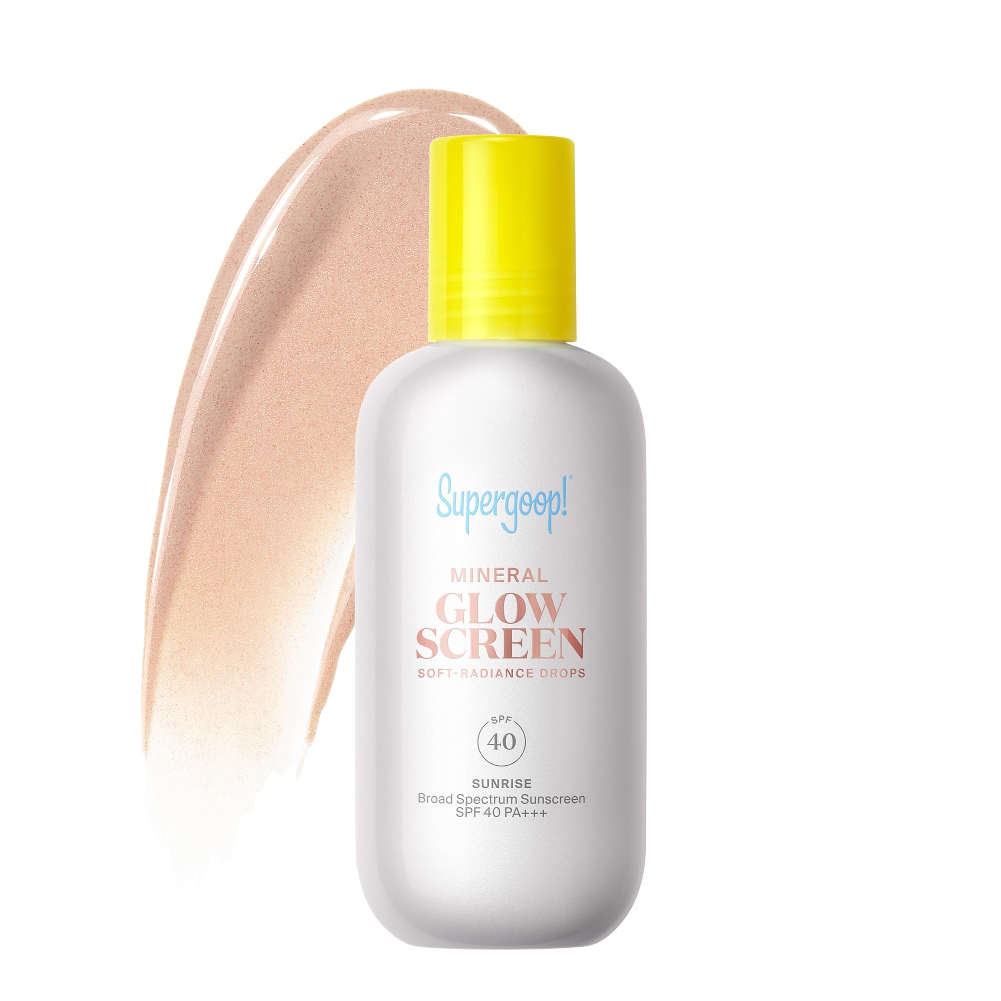 Supergoop! Glowscreen Soft-Radiance Drops SPF 40 Sunrise – Mineral Glow & Blur