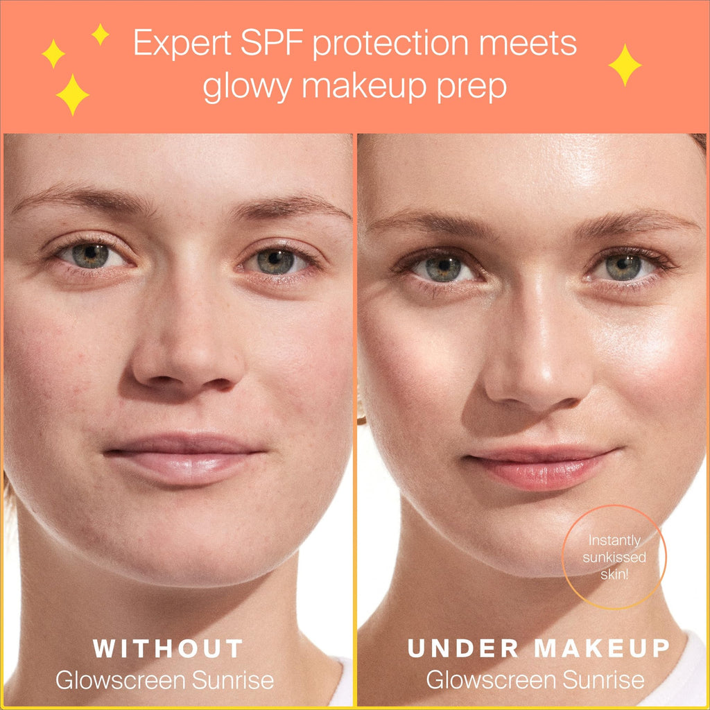 Supergoop! Glowscreen SPF 40 Sunrise (Champagne Glow) – 20 mL | Glowy Primer + Broad Spectrum Sunscreen with Hyaluronic Acid & Vitamin B5
