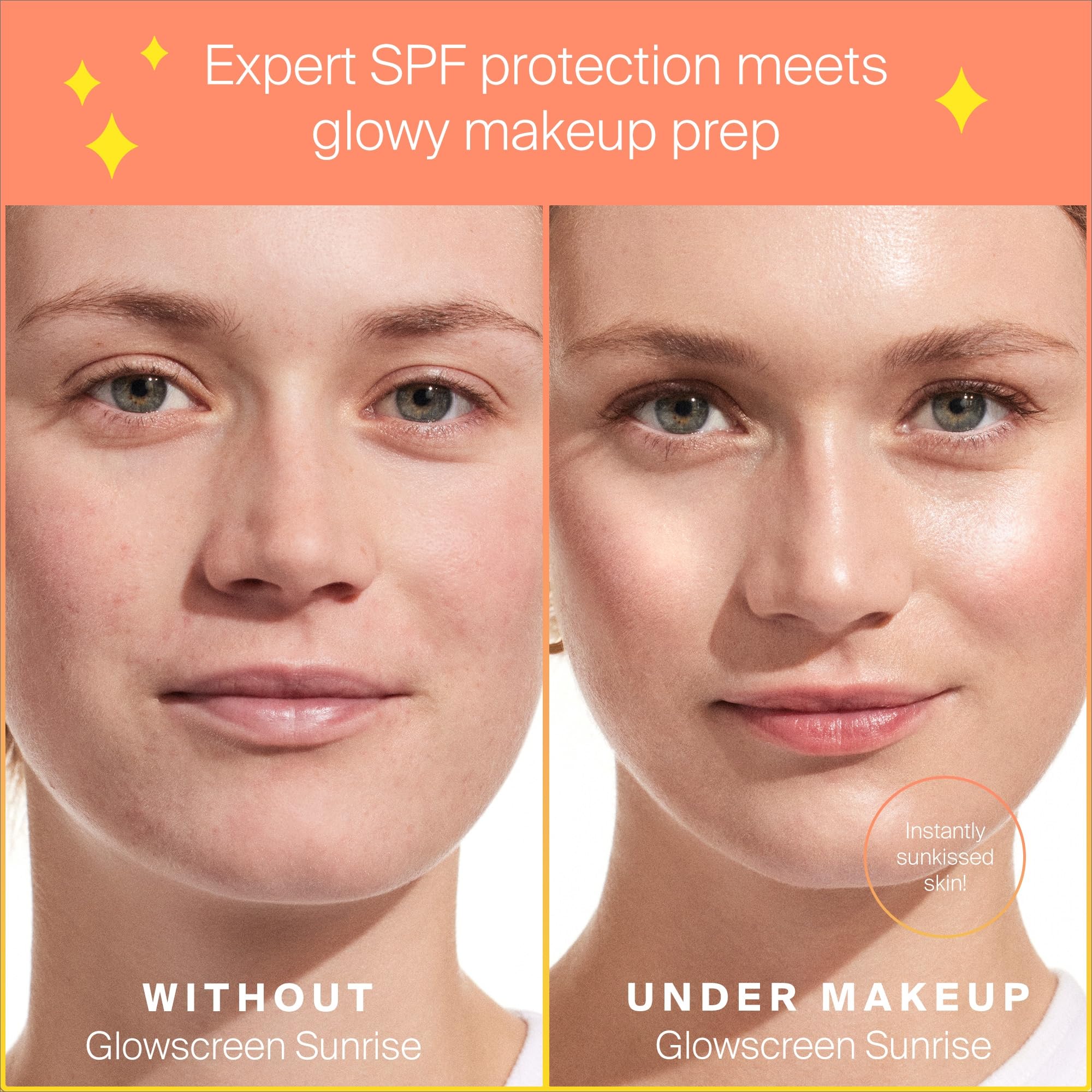 Supergoop! Glowscreen SPF 40 Sunrise (Champagne Glow) – 20 mL | Glowy Primer + Broad Spectrum Sunscreen with Hyaluronic Acid & Vitamin B5