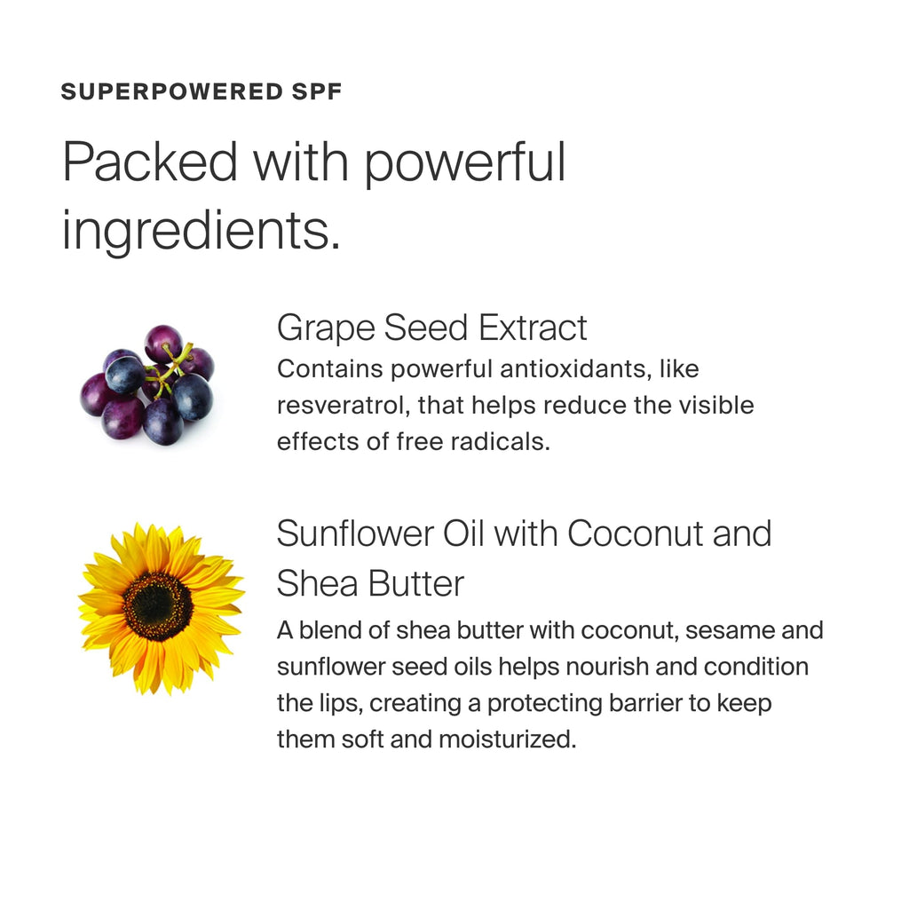 Supergoop Lipscreen Shine SPF 40 – Pack of 2 Clear Lip Gloss with Grape Seed Oil