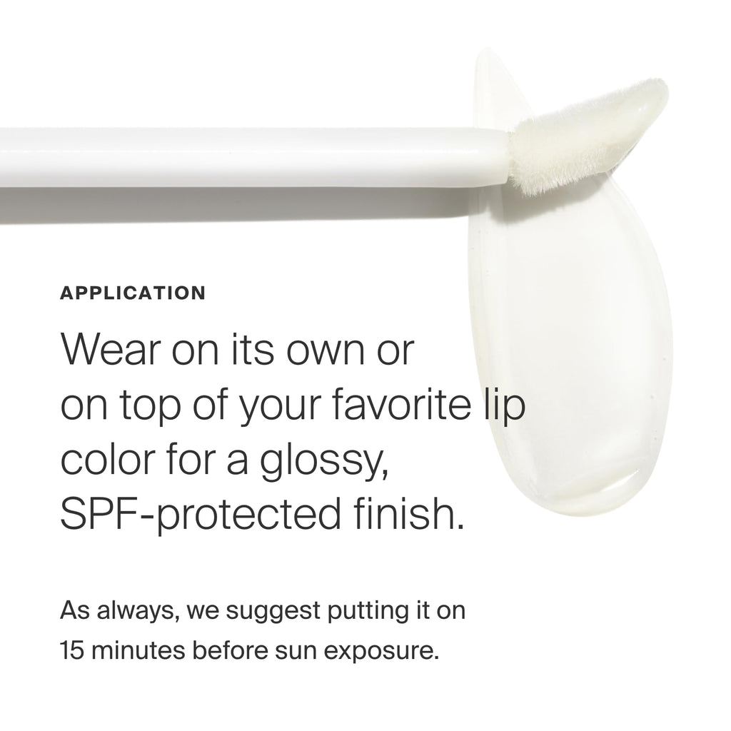 Supergoop Lipscreen Shine SPF 40 – Pack of 2 Clear Lip Gloss with Grape Seed Oil