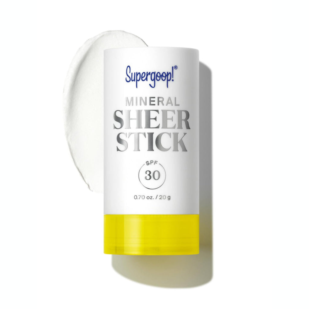 Supergoop! Mineral Sheer Stick SPF 30 — Mineral Sunscreen for Face & Body, Broad Spectrum, Natural Finish