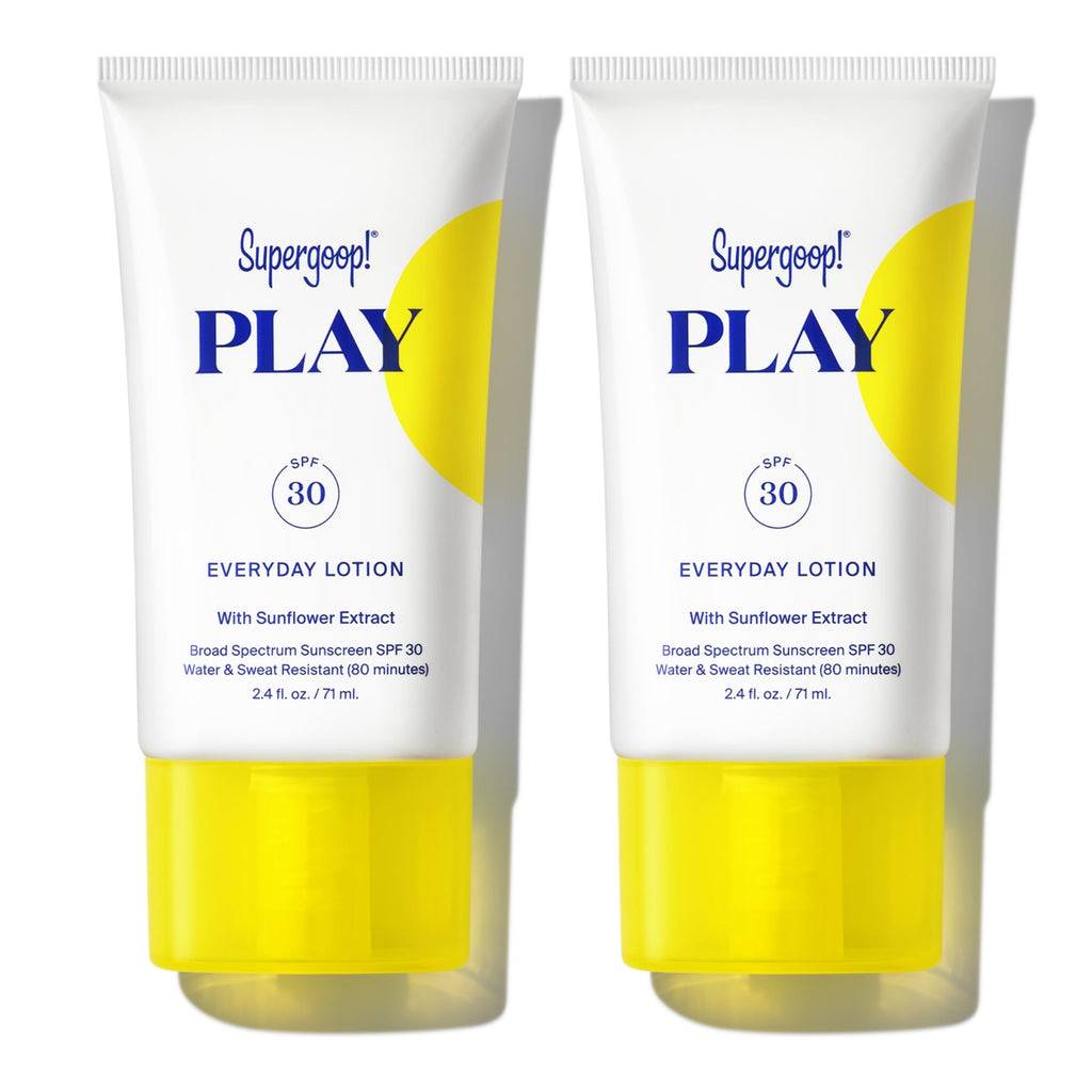 Supergoop! PLAY Everyday SPF 30 Lotion – Pack of 2, Broad Spectrum Sunscreen for Face & Body