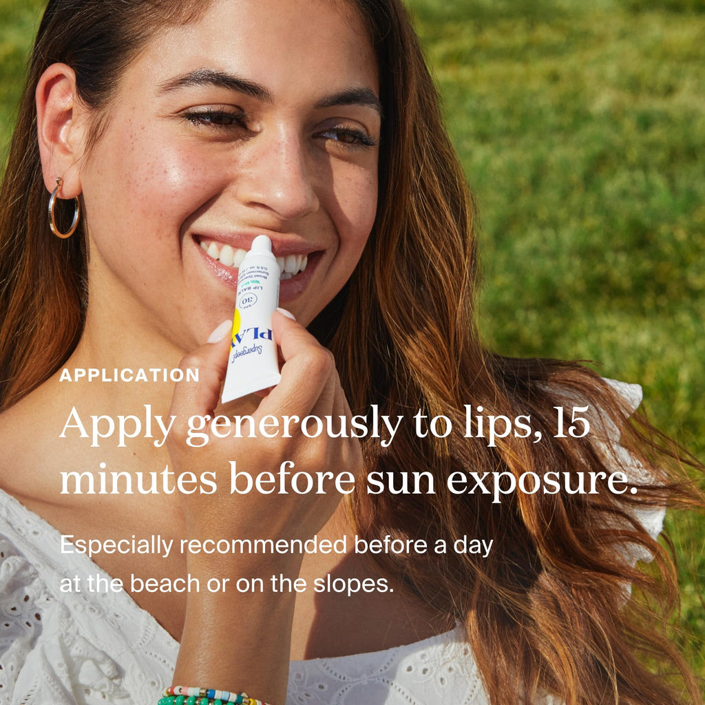 Supergoop! PLAY Lip Balm SPF 30 with Mint – Hydrating Lip Care for Active Days