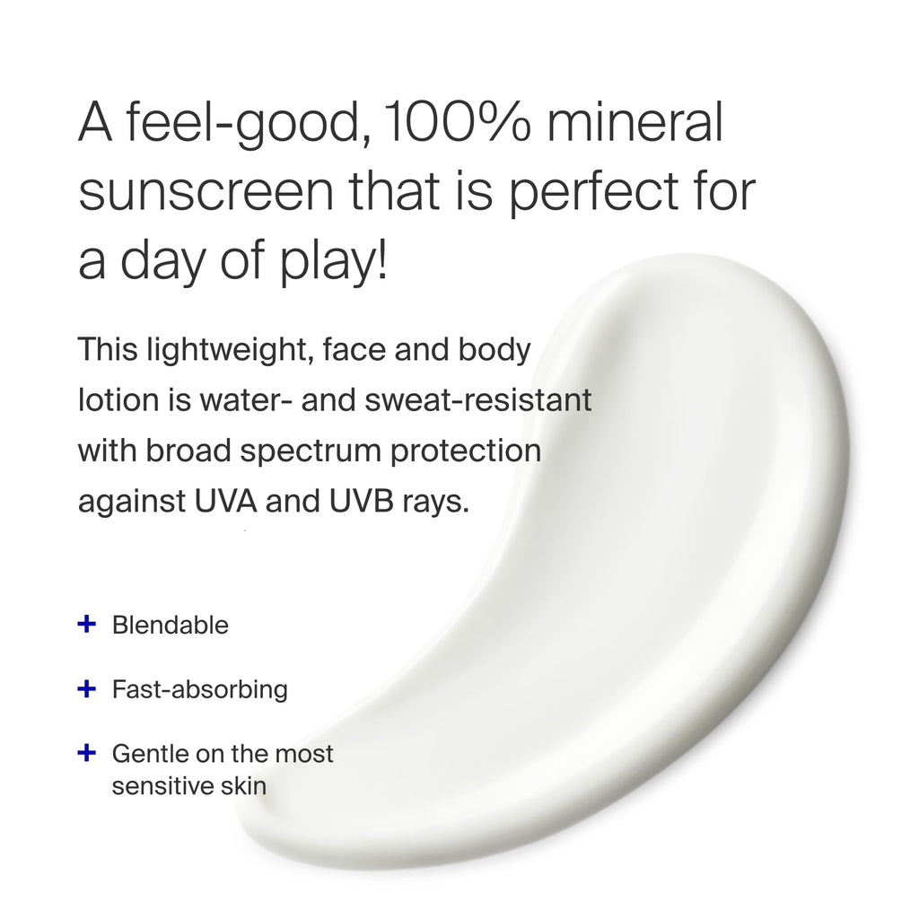 Supergoop! PLAY Mineral Lotion SPF 30 – Pack of 2 (1 oz) for Face & Body