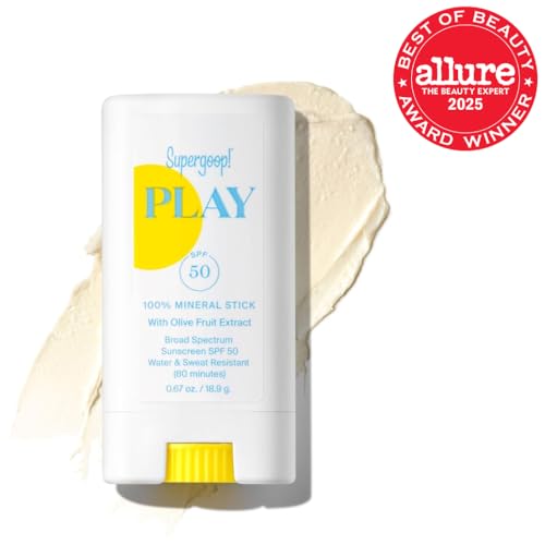 Supergoop! PLAY Mineral Stick SPF 50 – 0.67 oz | On-the-Go Broad Spectrum Sunscreen