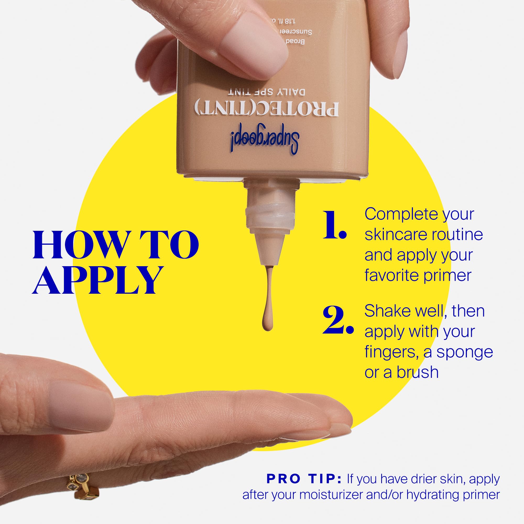 Protec(tint) Daily Skin Tint SPF 50 - Light 46N | Buildable Coverage & Natural Finish | Supergoop!