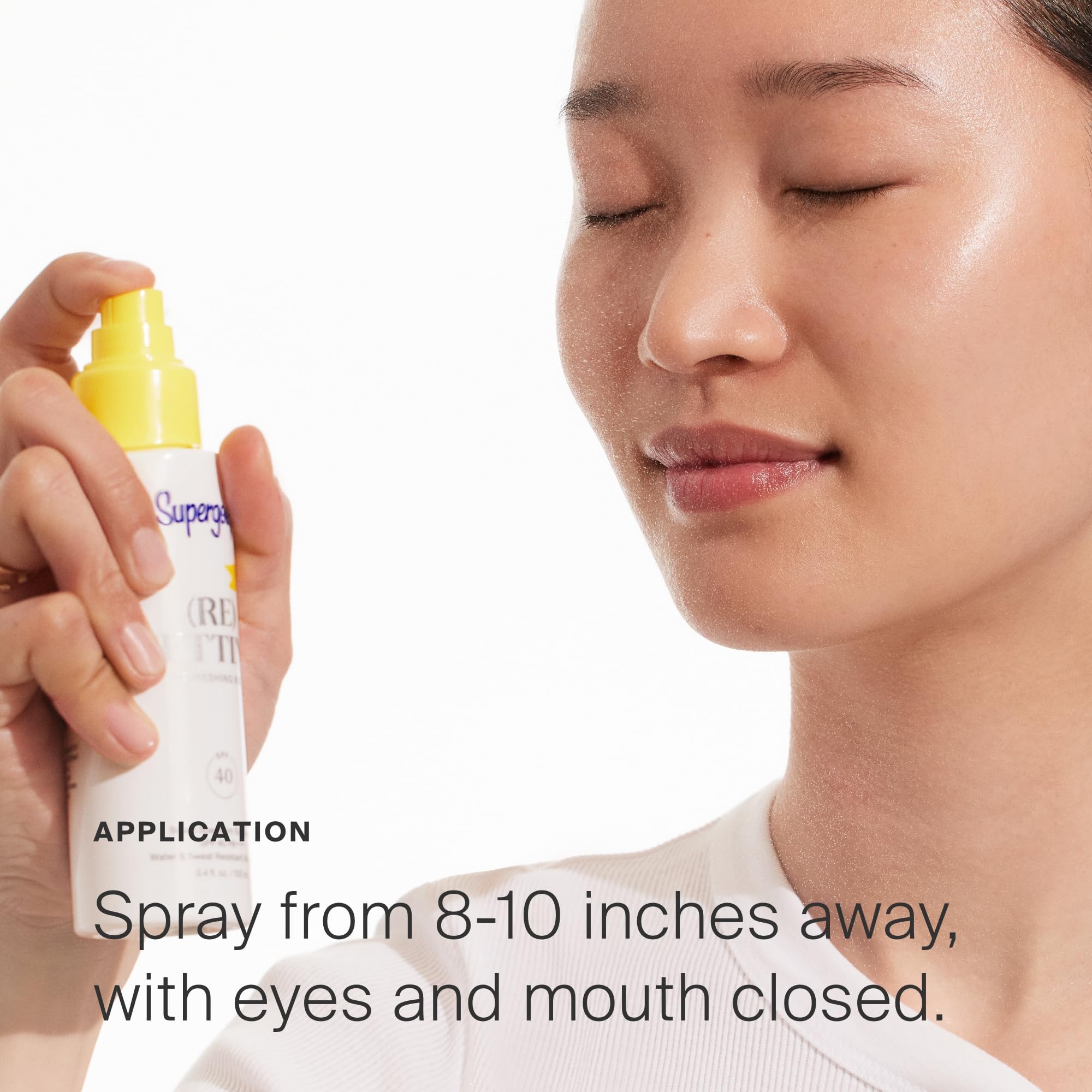 Supergoop! Re-setting Refreshing Mist SPF 40 PA+++ — 2-Pack (1 fl oz each) | Makeup Setting & UV Protection