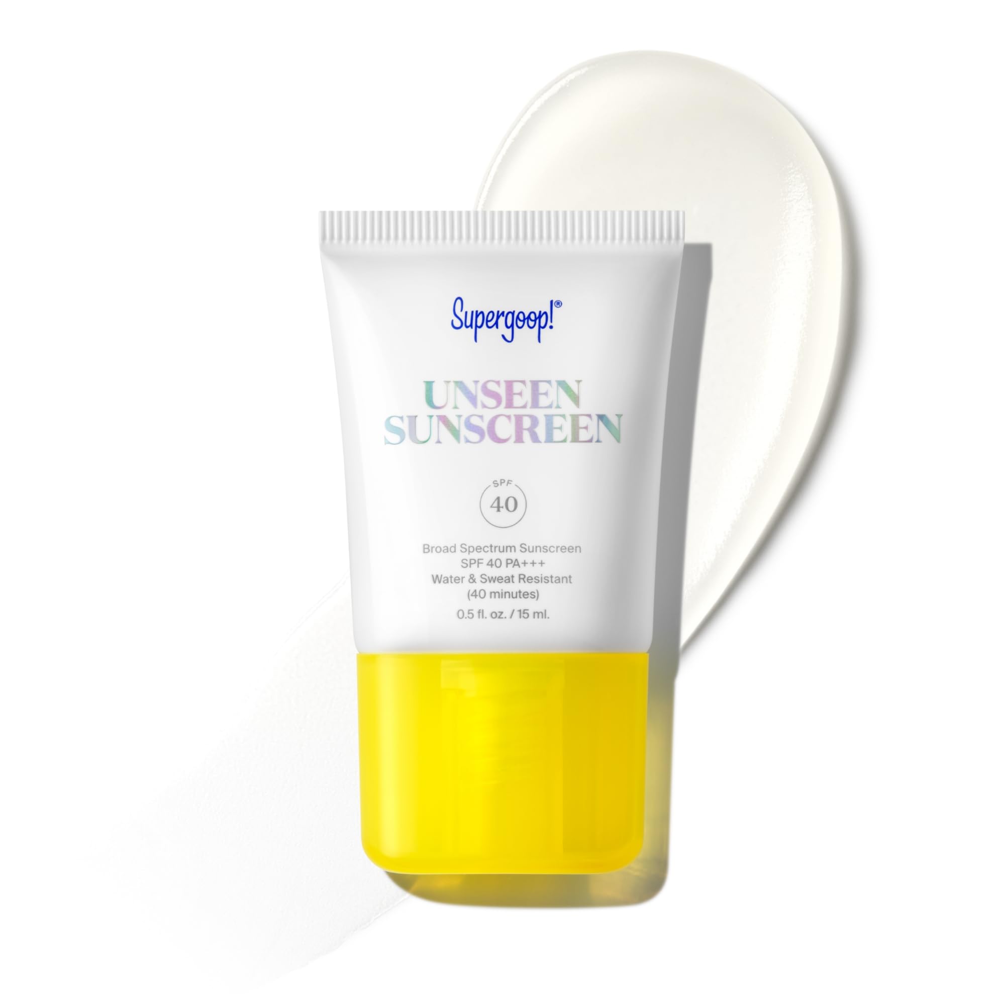 Supergoop! Unseen Sunscreen SPF 40 — Clear, Oil-Free Sunscreen & Makeup-Gripping Primer