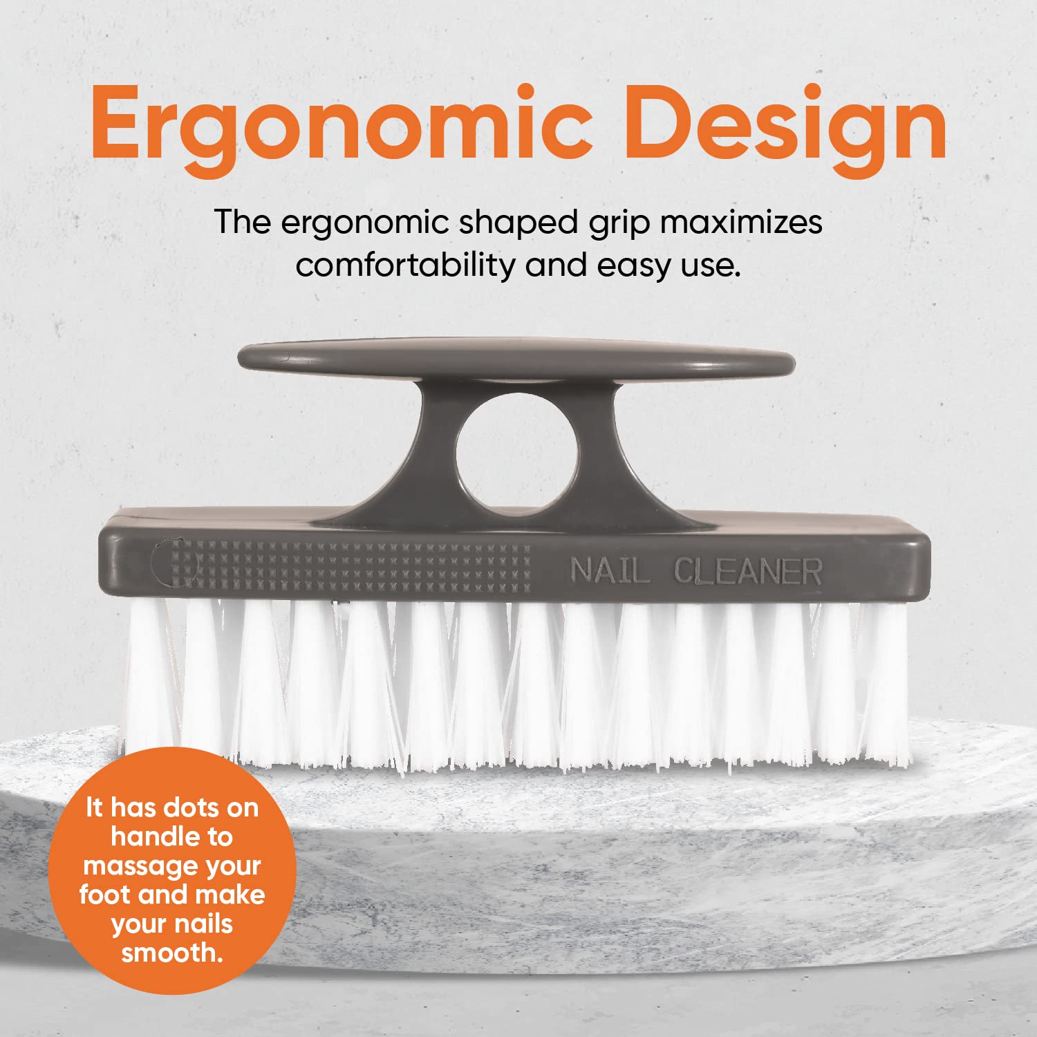 Superio Nail Scrubber Brush – All-Purpose Stiff Cleaning Brush, 12-Pack