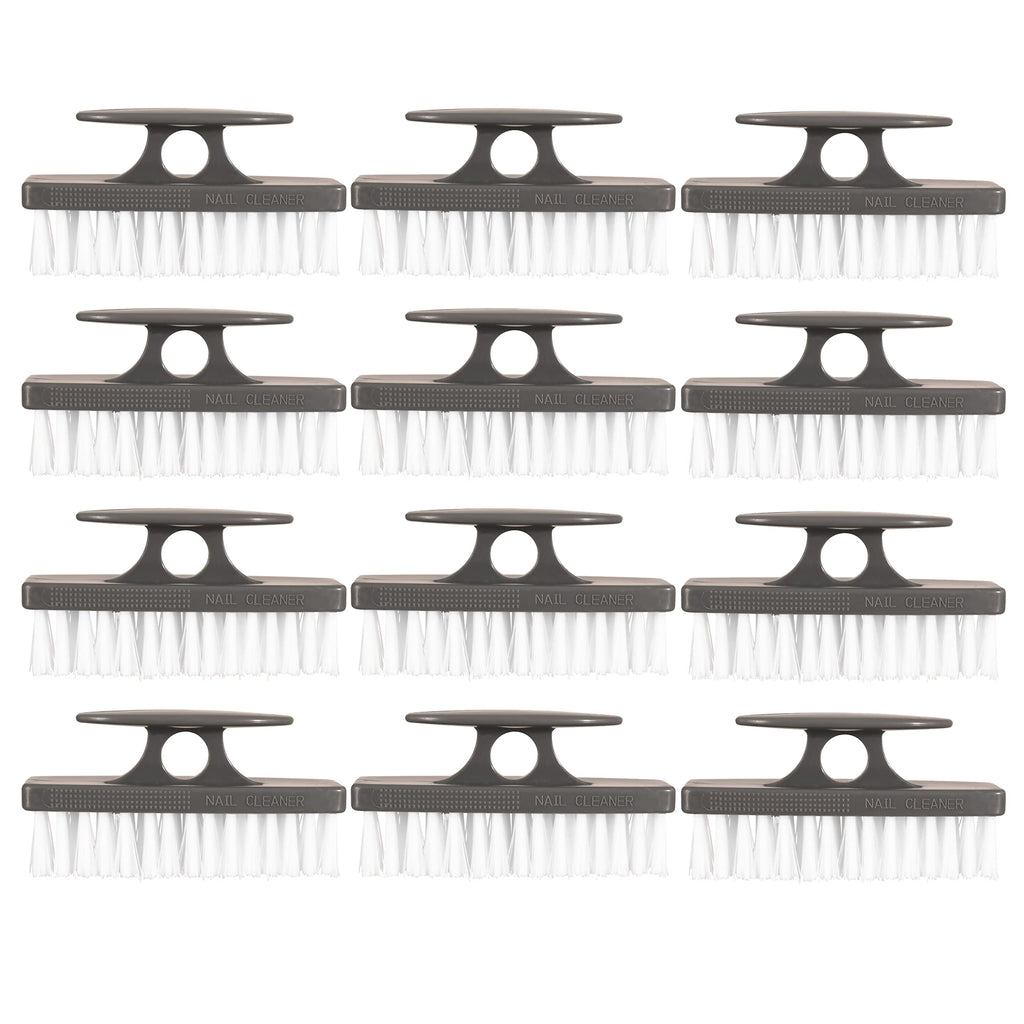 Superio Nail Scrubber Brush – All-Purpose Stiff Cleaning Brush, 12-Pack