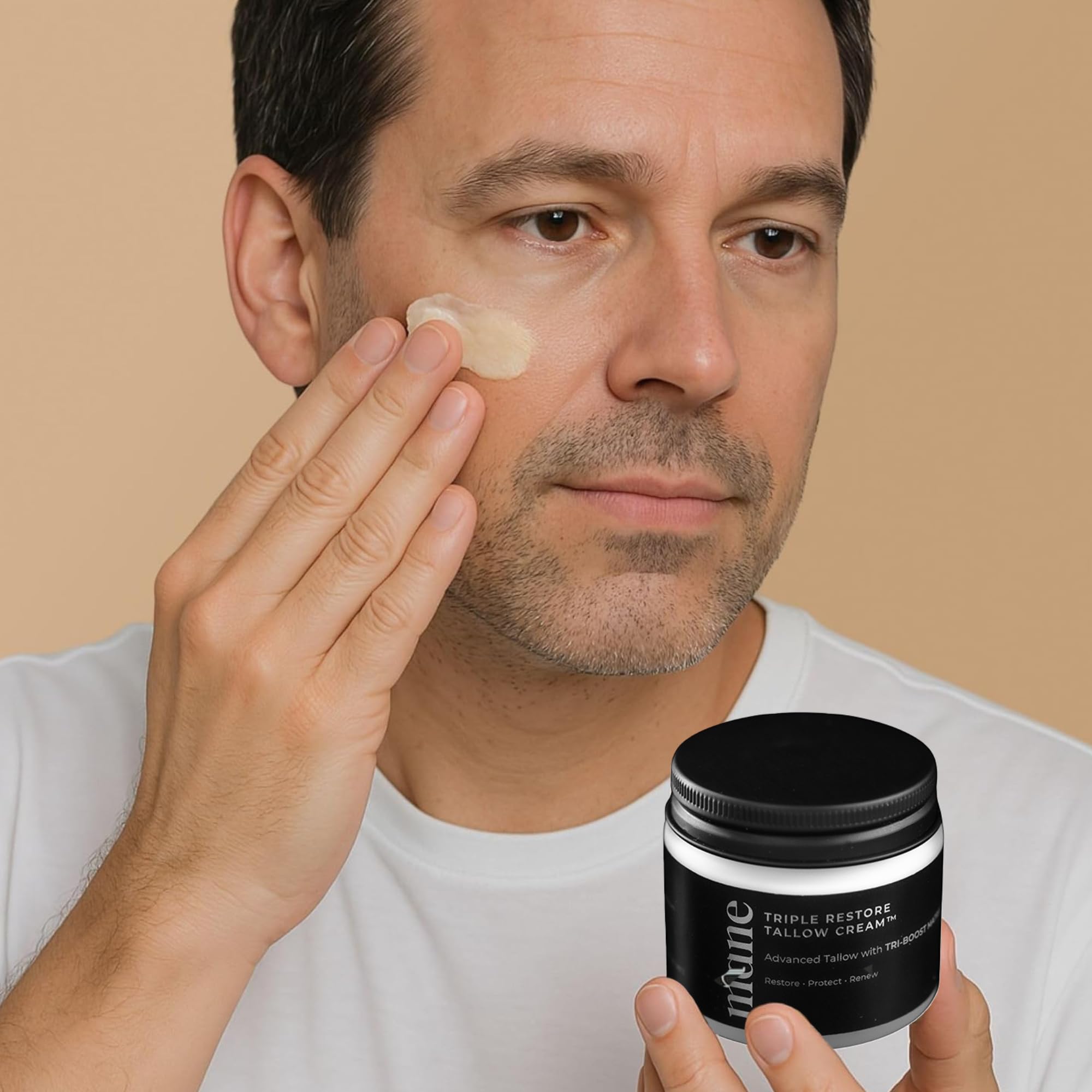 Superior Mane Wrinkle Repair Tallow Balm for Men – Grass-Fed Tallow Moisturizer