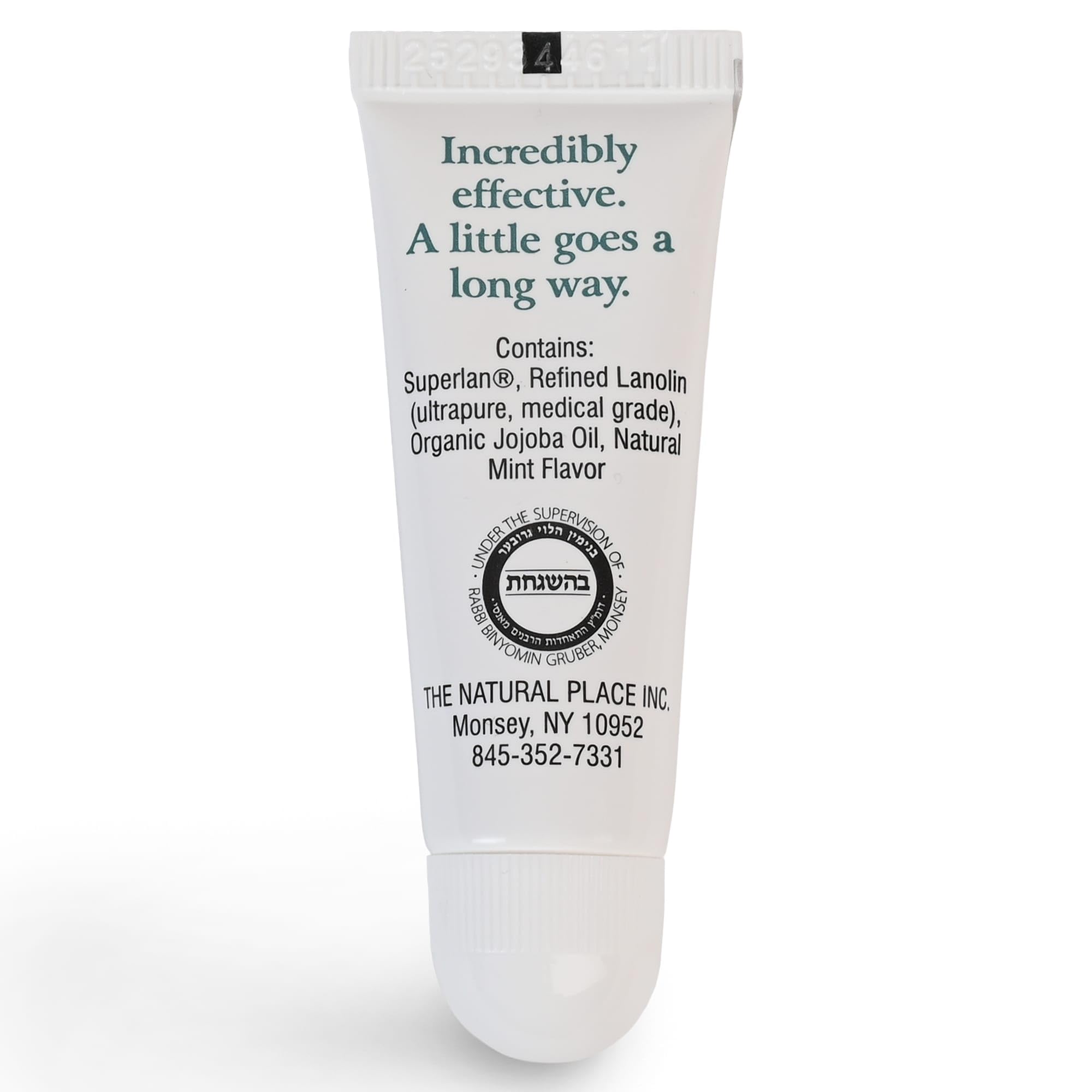 Superlan Organic Lanolin Lip Balm Mint Flavor – Hydrating Lip Repair (0.35 Oz)