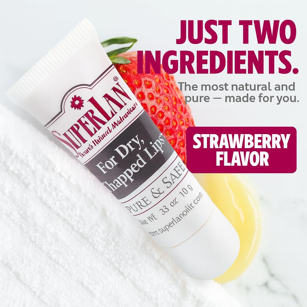 Superlan Organic Lanolin Lip Balm – Deep Hydration for Dry Lips