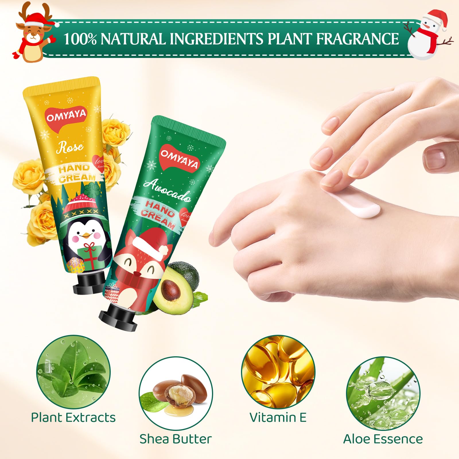 SUPERSUN 100 Pack Hand Cream Gifts – 20ml Travel Size, 5 Scents, Stocking Stuffers