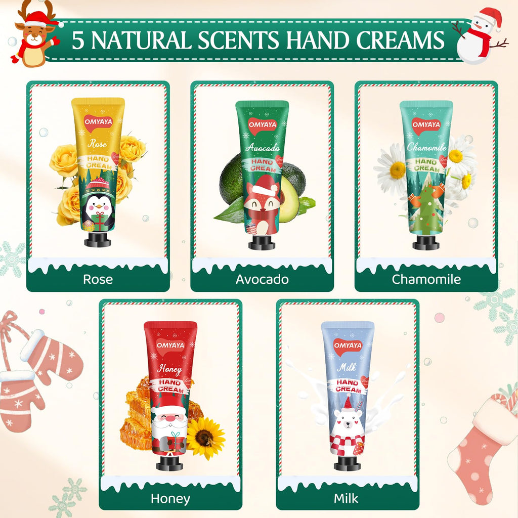 SUPERSUN 100 Pack Hand Cream Gifts – 20ml Travel Size, 5 Scents, Stocking Stuffers