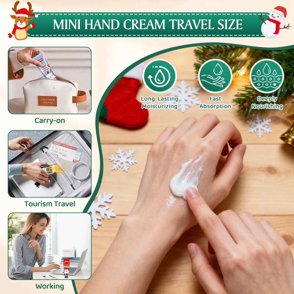 SUPERSUN 100 Pack Hand Cream Gifts – 20ml Travel Size, 5 Scents, Stocking Stuffers